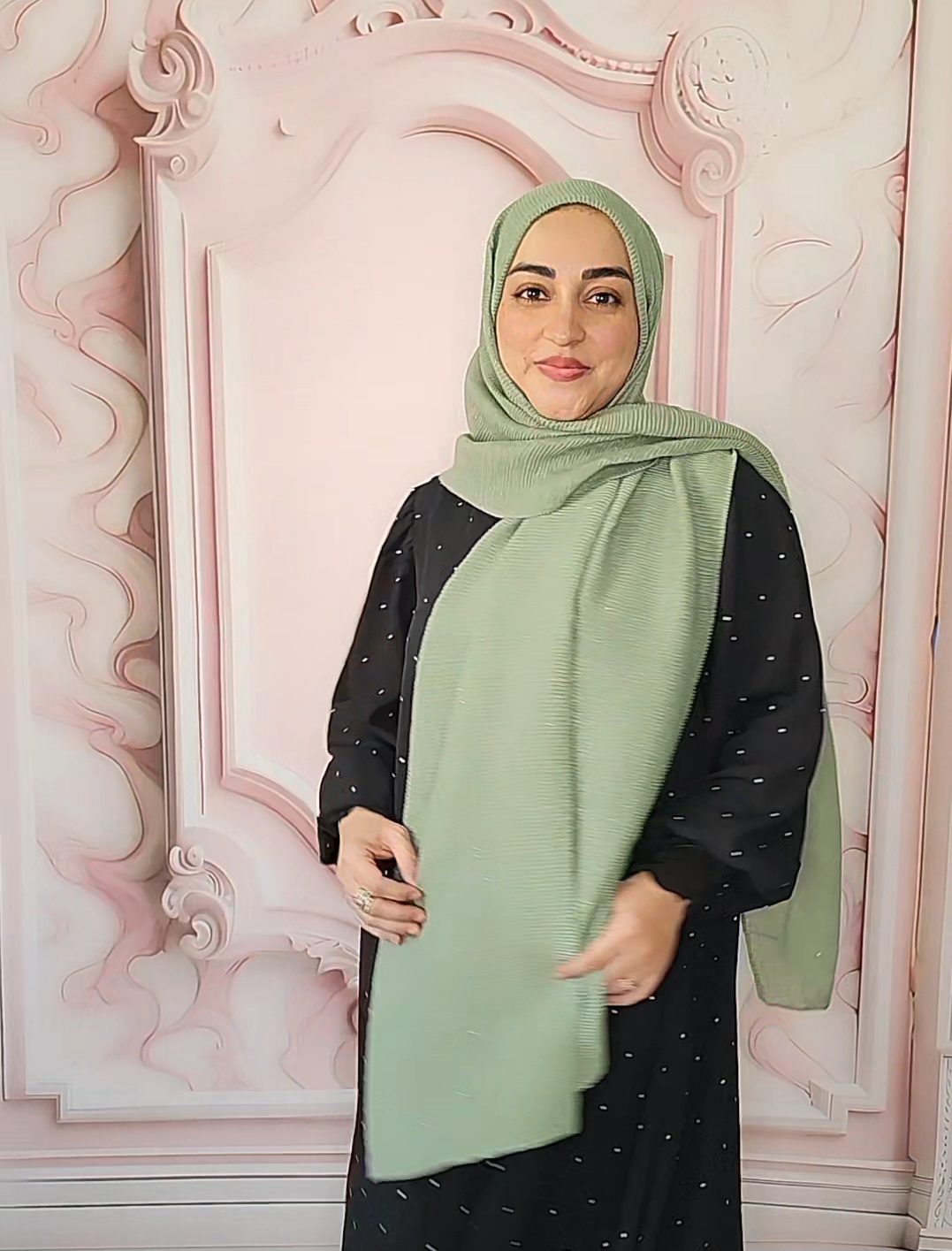 شال پلیسه نخی شاین دار تولید وطن قواره 190*60