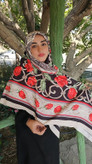 روسری نخی سیا اسکارف چاپی قواره 140 دور دوخت طرح ونیز، توضیحات مطالعه شود