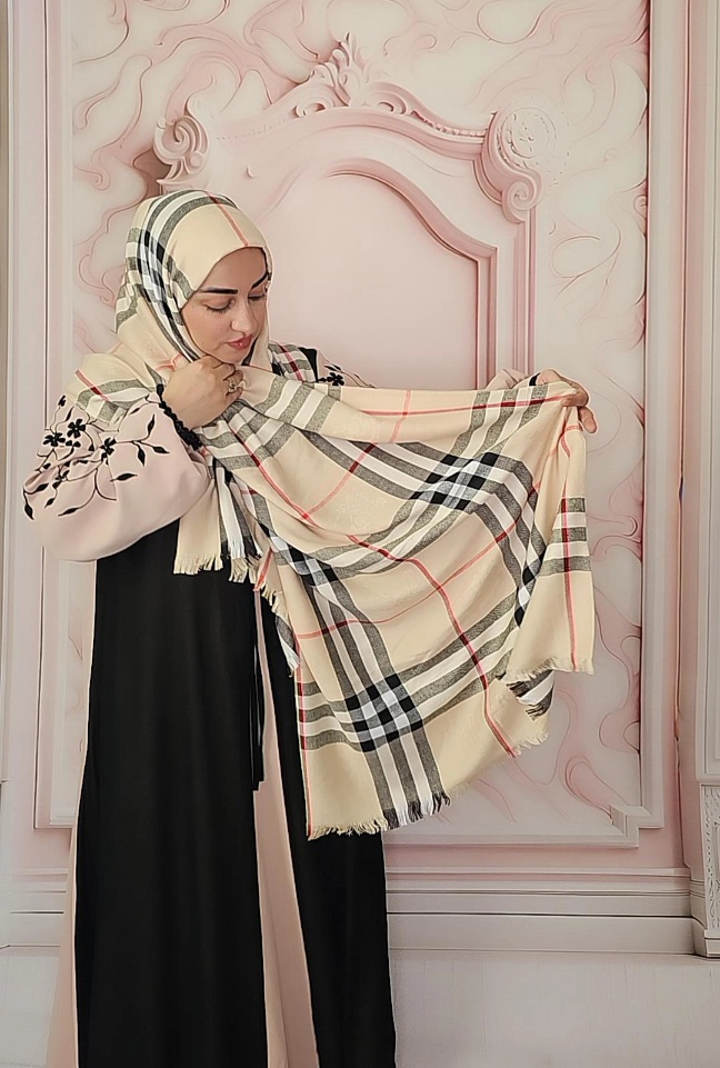 شال وارداتی کشمیر پاییزه باربری قواره 2*70