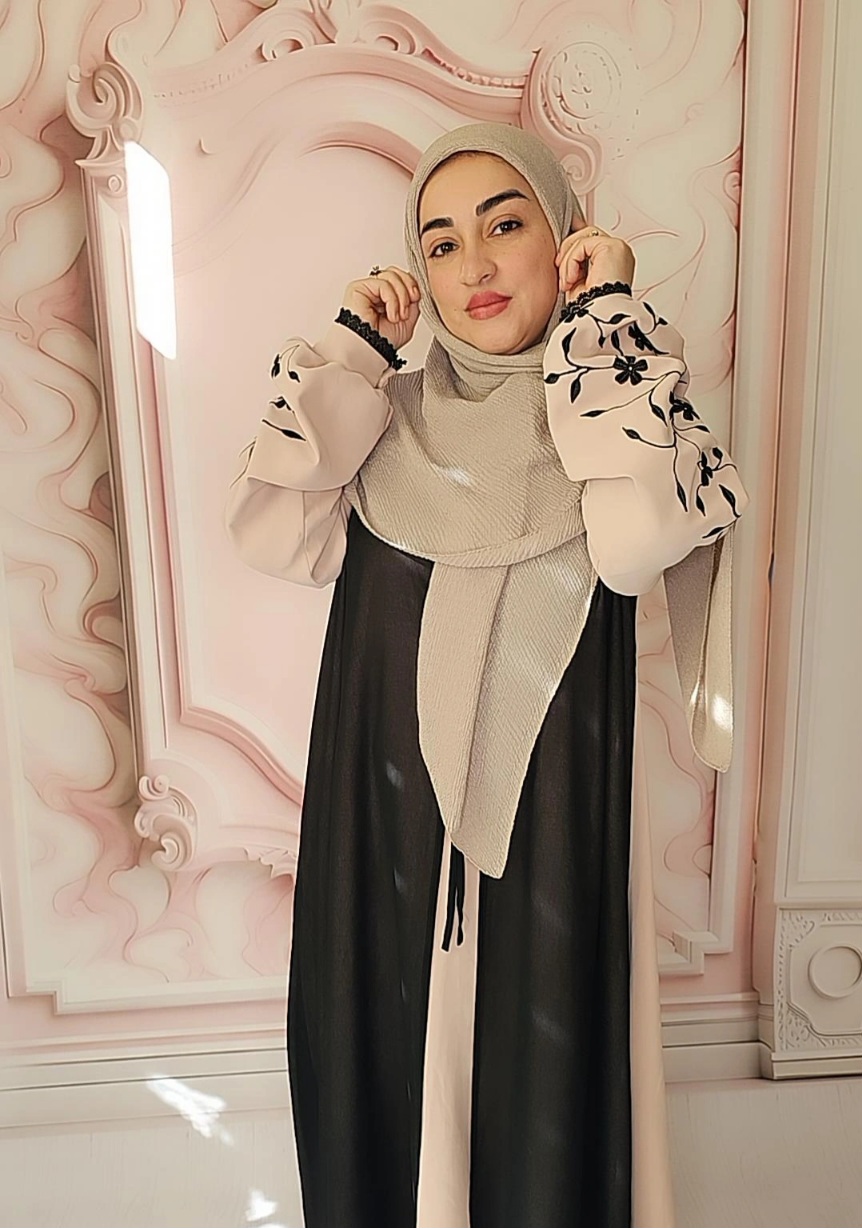 روسری پلیسه نخی تک رنگ قواره 130