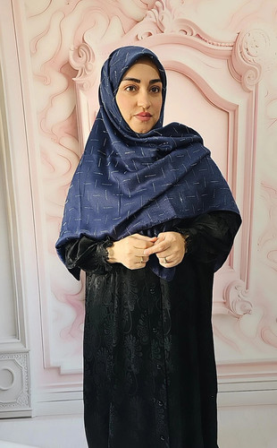 روسری کوپرا نگیندار رنگی قواره ۱۲۰